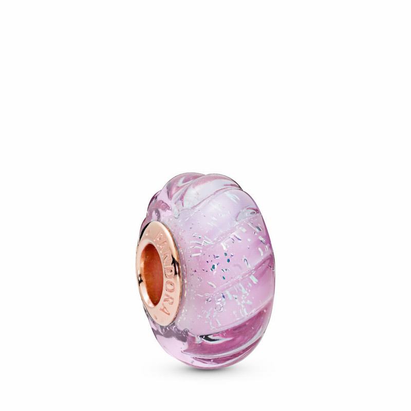 Pandora Australia Glittering Grooves Charm - Pandora Rose™ | WILHSD462